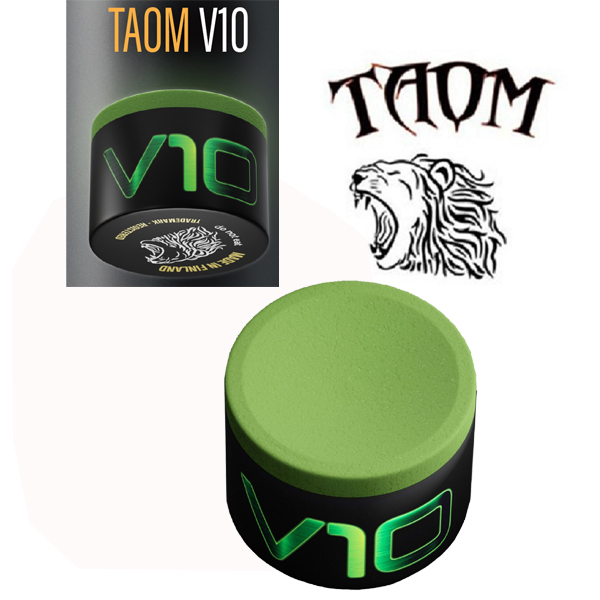 Craie de billard Taom V10, coloris vert